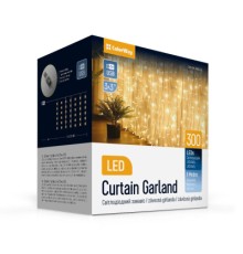 Гірлянда ColorWay Штора завіса 3 x 3 м 300 LED USB теплий колір (CW-GW-300L33U)