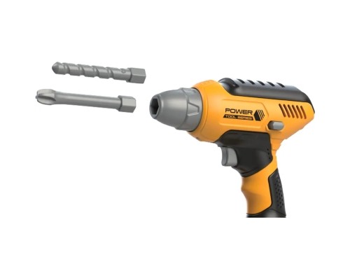 Ігровий набір Otamanko шуруповерт на батарейках жовтий (T002)