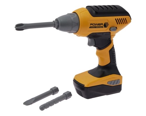 Ігровий набір Otamanko шуруповерт на батарейках жовтий (T002)