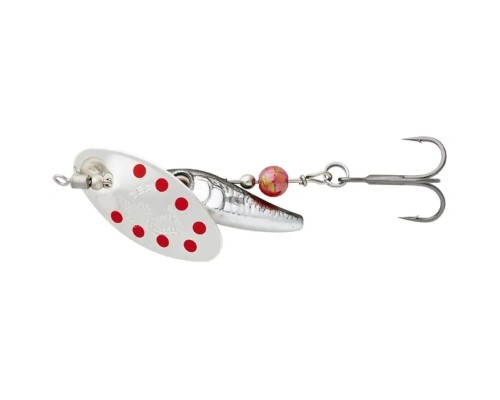 Блешня Savage Gear Sticklebait Spinner 3 9.1g Dirty Silver Red (1854.44.77)