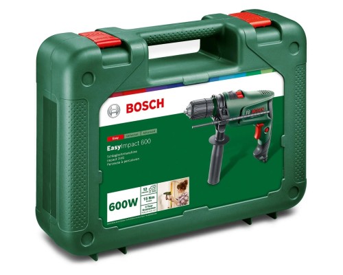Дриль Bosch EasyImpact 600, 600Вт, 1.5-13мм, 3000об/хв, кейс (0.603.133.021)