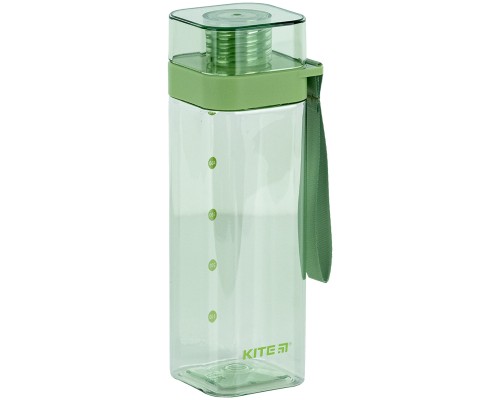 Поїльник-непроливайка Kite квадратна, 550 мл, зелена (K24-1209-2)