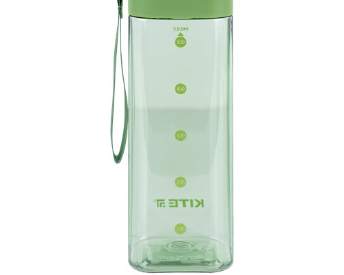 Поїльник-непроливайка Kite квадратна, 550 мл, зелена (K24-1209-2)