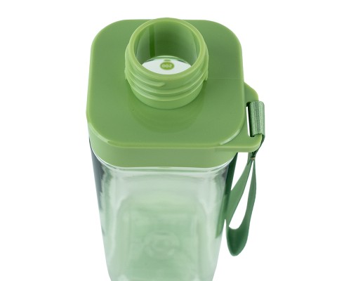 Поїльник-непроливайка Kite квадратна, 550 мл, зелена (K24-1209-2)