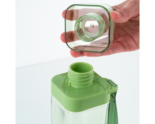 Поїльник-непроливайка Kite квадратна, 550 мл, зелена (K24-1209-2)