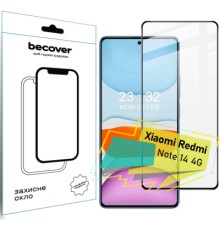 Скло захисне BeCover Xiaomi Redmi Note 14 4G Black (713099)