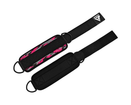 Манжета для тяги RDX A4 Gym Ankle Pro Camo Pink-pair (WAN-A4CP-P)