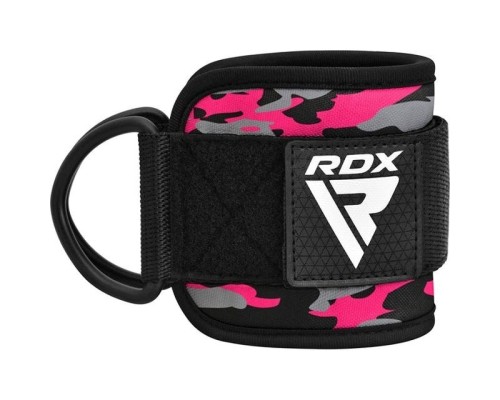 Манжета для тяги RDX A4 Gym Ankle Pro Camo Pink-pair (WAN-A4CP-P)