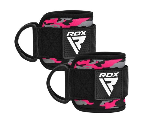 Манжета для тяги RDX A4 Gym Ankle Pro Camo Pink-pair (WAN-A4CP-P)