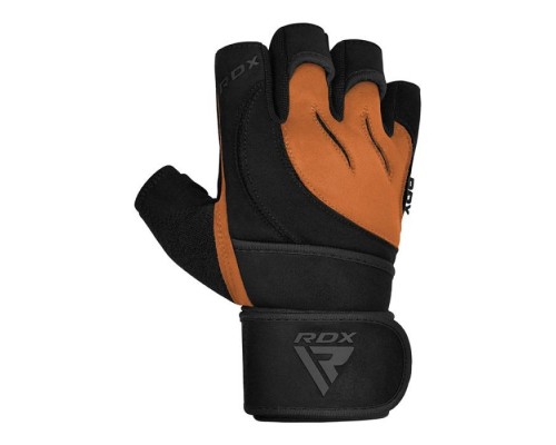 Рукавички для фітнесу RDX Micro Tan/Black Plus S (WGM-L4TN-S+)
