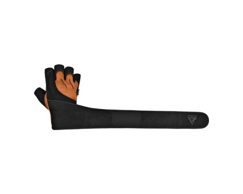 Рукавички для фітнесу RDX Micro Tan/Black Plus S (WGM-L4TN-S+)