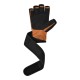 Рукавички для фітнесу RDX Micro Tan/Black Plus S (WGM-L4TN-S+)