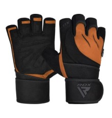 Рукавички для фітнесу RDX Micro Tan/Black Plus S (WGM-L4TN-S+)