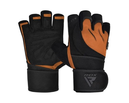 Рукавички для фітнесу RDX Micro Tan/Black Plus S (WGM-L4TN-S+)