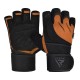 Рукавички для фітнесу RDX Micro Tan/Black Plus S (WGM-L4TN-S+)