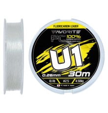 Флюорокарбон Favorite U1 FC 30m 2.5/0.26mm 10.1lb/4.58kg (1693.12.13)