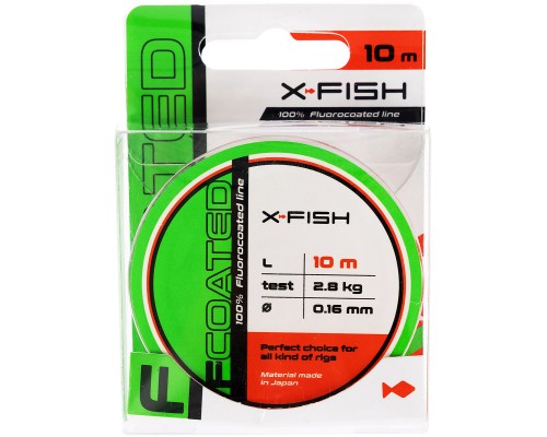 Флюорокарбон X-Fish FCoated 10m 0.16mm 2.8kg (1917.01.22)