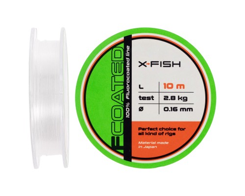Флюорокарбон X-Fish FCoated 10m 0.16mm 2.8kg (1917.01.22)