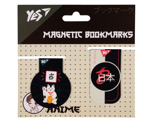 Закладки для книг Yes магнітні Anime fox, 2шт (708120)