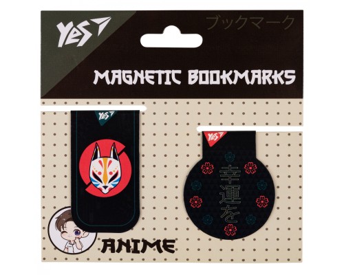 Закладки для книг Yes магнітні Anime fox, 2шт (708120)
