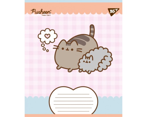 Зошит Yes Pusheen Weekend А5 12 аркушів коса лінія (767609)