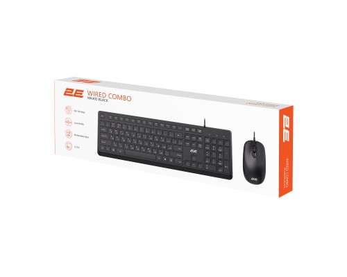 Комплект 2E MK405 USB UA Black (2E-MK405UBK_UA)