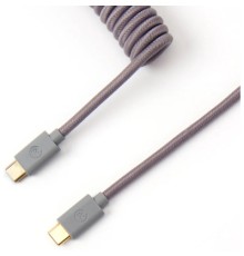 Дата кабель USB 2.0 AM to USB-C 1.36m Coiled grey Keychron (CABG_KEYCHRON)