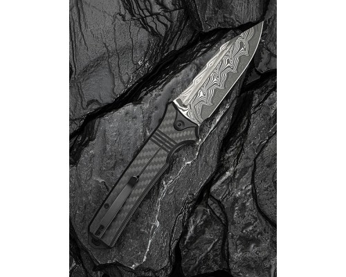 Ніж Civivi Neurohaptic, G10/Carbon, Damascus (C23080-DS1)