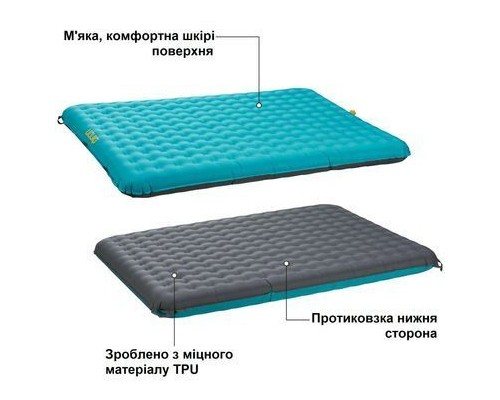 Матрац надувний Uquip Betty Double Petrol/Grey (243108) (DAS302766)