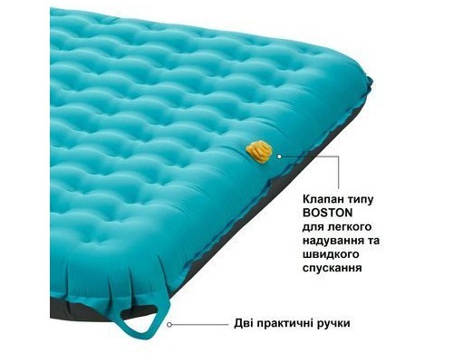 Матрац надувний Uquip Betty Double Petrol/Grey (243108) (DAS302766)