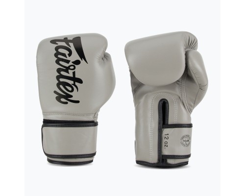 Боксерські рукавички Fairtex BGV14 Grey 12 унцій (бинти в комплекті) (BGV14_12oz_Grey)
