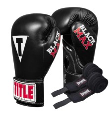 Боксерські рукавички Title Classic Black Max Black 8 oz (CBMBG2 8 BK)