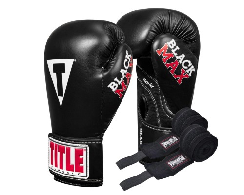 Боксерські рукавички Title Classic Black Max Black 8 oz (CBMBG2 8 BK)