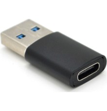 Перехідник USB 3.0 M to USB-C F black VEGGIEG (TC-106)