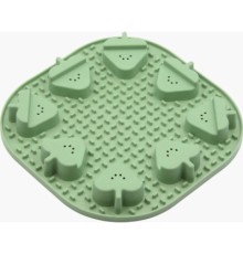 Універсальний посуд для тварин Fiboo Snoopy + fibnoose килимок для злизування ласощів і їжі з елементами гри, зелений (FIB0264)