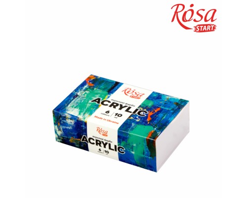 Акрилові фарби Rosa START COLOR 6 x10мл, (4823098530978)