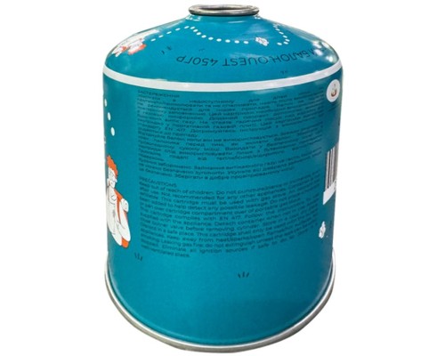 Газовий балон Quest 450 г різьбове з'єднання (набір 12 шт) (Q-G450_12)