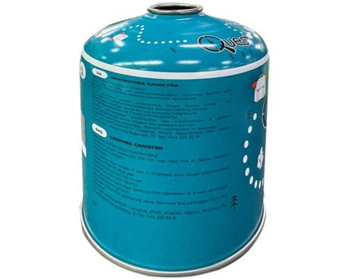 Газовий балон Quest 450 г різьбове з'єднання (набір 12 шт) (Q-G450_12)