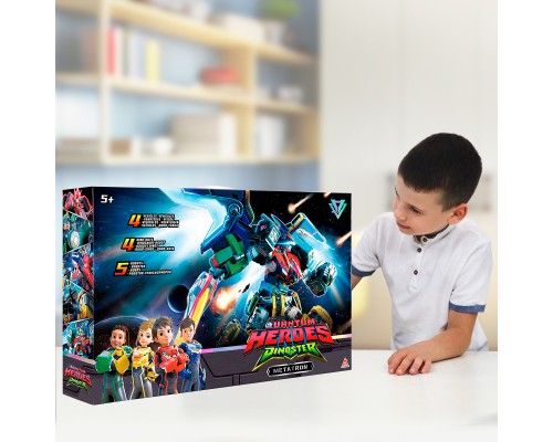 Трансформер Dinoster Метатрон (5 роботів, аксесуари) (EU580101)