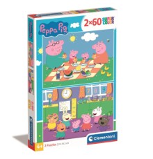 Пазл Clementoni 2 в 1 Peppa Pig, 2 по 60 елементів (24793)