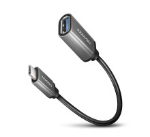 Перехідник OTG USB 3.0 AF to USB-C 0.2m gray AXAGON (RUCM-AFAC)