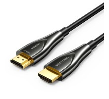 Кабель мультимедійний 4K Fiber Optic HDMI Male to Male Cable 100M Black Zinc Alloy Type VENTION (ALSBAD)