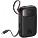 Батарея універсальна Baseus 10000mAh Qpow 2 30W PD/3.0, QC/3.0, w/built-in USB-C cable, Black (P10055008113)