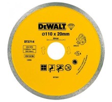 Круг відрізний DeWALT алмазный по керамике 110х1.6х20.0мм. (DT3714)