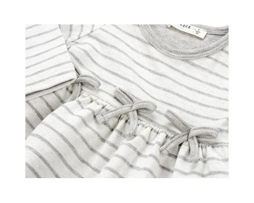 Плаття дитяче Breeze у смужку з бантиком (11630-86G-gray)