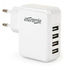 Зарядний пристрій EnerGenie 4 USB, 3.1A (EG-U4AC-02)