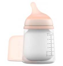 Пляшечка для годування Suavinex ZERO.ZERO, 180 мл, соска адаптивний потік (304590)