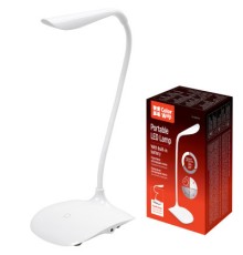 Настільна лампа ColorWay LED Portable & Flexible with built-in accumulator 500mAh (CW-DL06FPB-W)