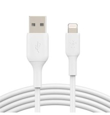 Дата кабель USB 2.0 AM to Lightning 1.0m PVC white Belkin (CAA001BT1MWH)