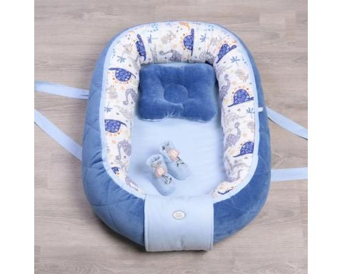 Кокон для новонароджених Верес Кокон-переноска Velour Dino (450.27)